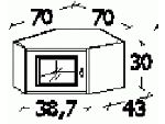 ��������� �� ����� ������� ������ � ������� (���.) (387�300�430), B1U-00A-SL