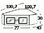 ��������� �� ������� ������� ������ � �������� (770�300�430), B2U-00A-S
