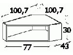 ��������� �� ������� �������� ������ (770�300�430), B2U-00A